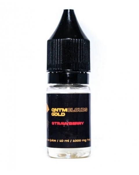 QNTM Clouds Gold THC Vape Liquid Strawberry – 1000mg